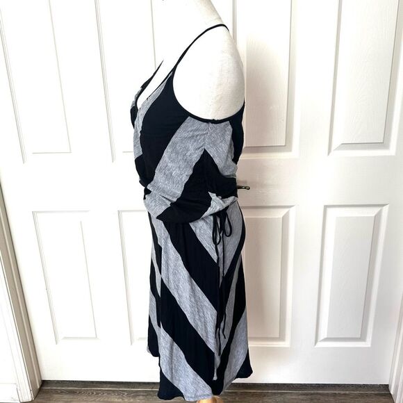 Splendid grey and black spaghetti strap blouson dress - Picture 3 of 9